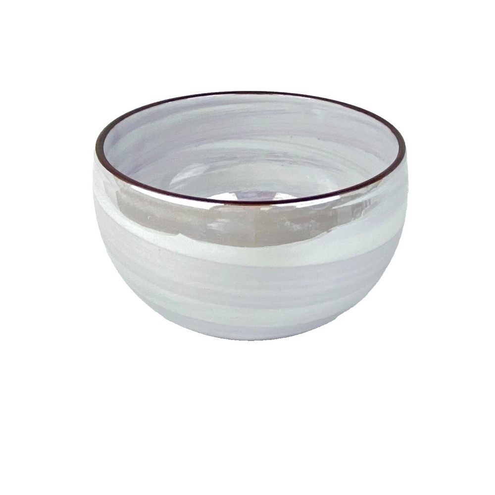 Saikai Opalescent Ceramic Bowl 6" Shiny Round Plate LKNU Made in Japan